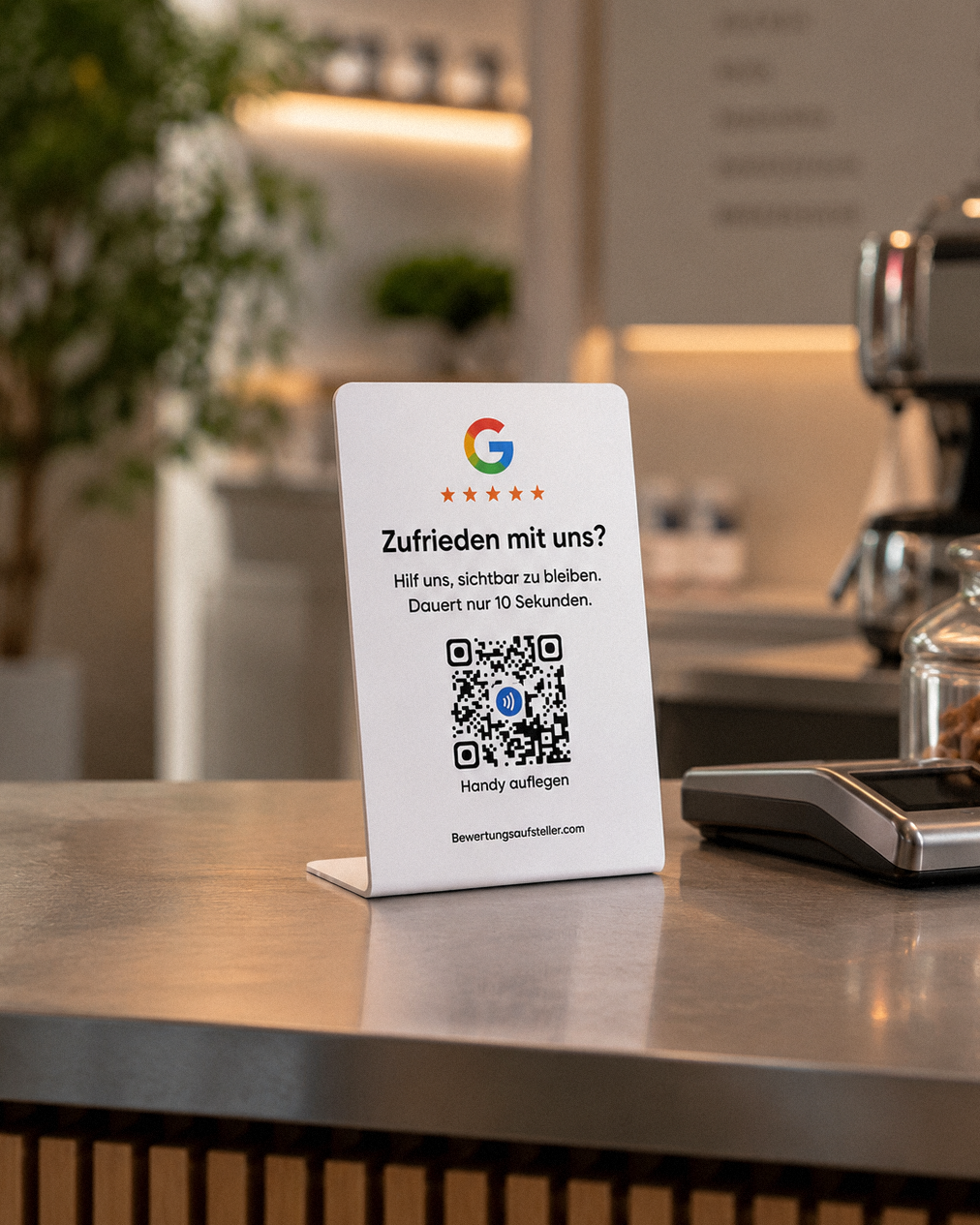 Google Bewertungsaufsteller